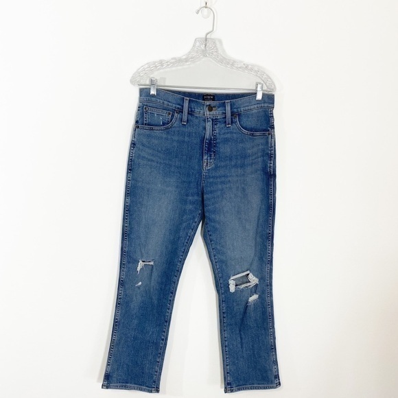 J. Crew‎ 28 Petite 28P High Rise Classic Vintage Straight Jeans Stretch - Picture 1 of 13